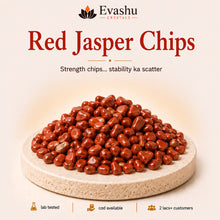 Load image into Gallery viewer, Authentic natural Red Jasper Chips for Stamina and Stability, shown as the main Evashu product view
