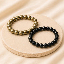 Load image into Gallery viewer, Richie Rich Bracelet Combo displayed fully on white silk cloth to show its natural colour, shape and finish
