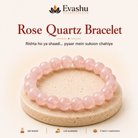 Certified Natural Rose Quartz Bracelet - Emotional Bond & Gentle Communication