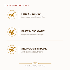 Rose Quartz Gua Sha benefits for calm mind and stress relief, explained in an Evashu natural-crystal guide