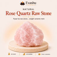 Certified Natural Rose Quartz Raw Stone - Self-Love & Peaceful Space