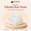 Authentic natural Selenite Raw Stone for Energy Cleansing and Peaceful Vibration, shown as the main Evashu product view