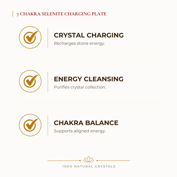 Selenite Charging Plate benefits for meditation and spiritual balance, explained in an Evashu natural-crystal guide