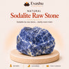 Authentic natural Sodalite Raw Stone for Mental Clarity and Communication, shown as the main Evashu product view