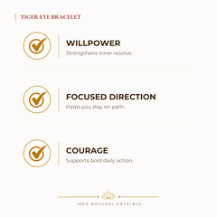 Tiger Eye Bracelet benefits for focus and mental clarity, explained in an Evashu natural-crystal guide