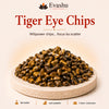 Authentic natural Tiger Eye Chips for Willpower and Focus, shown as the main Evashu product view