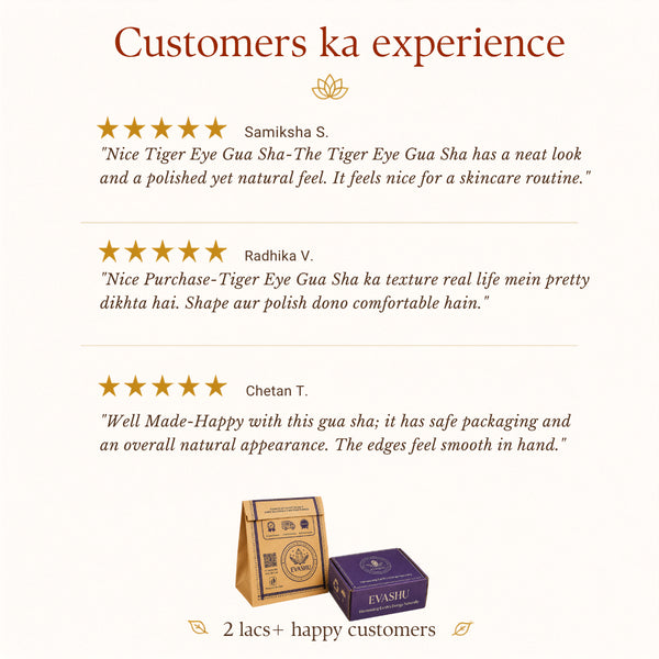 Evashu customer reviews and verified buyer feedback for Tiger Eye Gua Sha