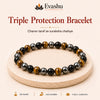 Authentic natural Triple Protection Bracelet for Triple Shield and Grounding, shown as the main Evashu product view