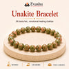 Authentic natural Unakite Bracelet for Emotional Healing and Emotional Balance, shown as the main Evashu product view