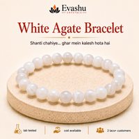 Certified Natural White Agate Bracelet - Peace & Harmony