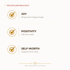 Yellow Jade Bracelet benefits for focus and mental clarity, explained in an Evashu natural-crystal guide