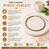 Pyrite Anklet (Pack of 2) – Natural Crystal Anklet for Confidence, Focus & Daily Wear | Minimal Jewellery for Women
