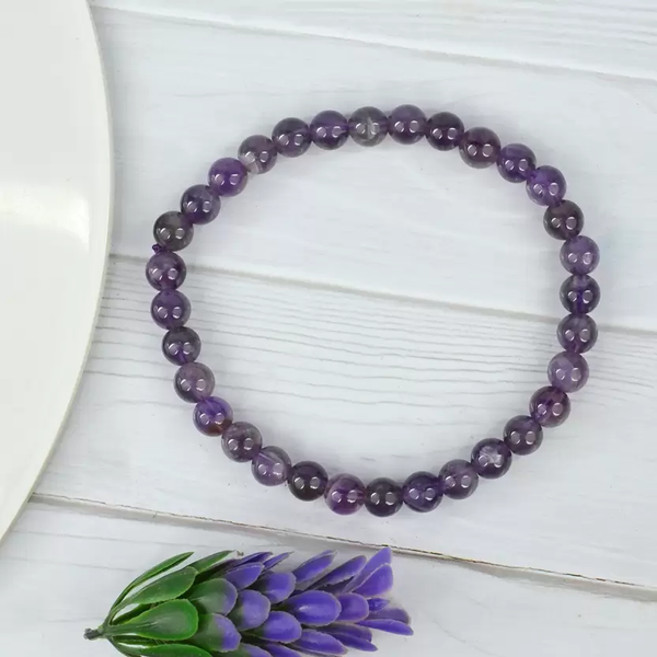 Buy Natural Amethyst Bracelet – Healing Purple Gemstone Beads for Men, Women & Kids | Reiki Energy & Spiritual Healing