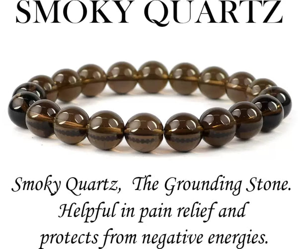 Grounding & Protection - Smoky Quartz Bracelet for calm, clear everyday wear