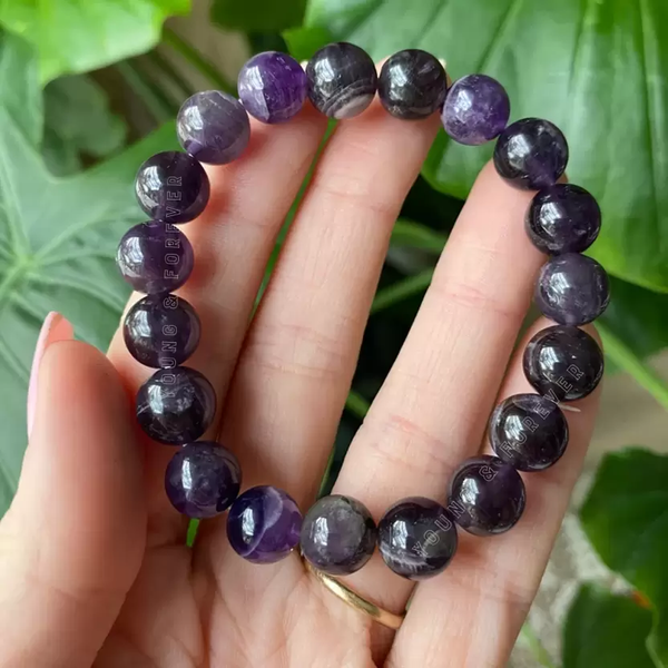 Buy Natural Amethyst Bracelet – Healing Purple Gemstone Beads for Men, Women & Kids | Reiki Energy & Spiritual Healing