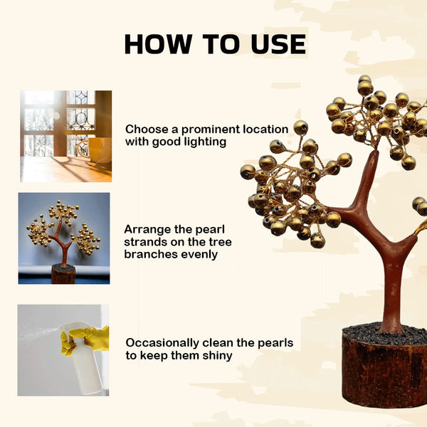 Natural Golden Pyrite Bracelet & Golden Pyrite Tree Combo Set – For Wealth, Prosperity, Growth & Protection - Lifestyle View | Natural Pyrite Crystal Bracelet for Evil Eye Protection & Negative Energy Shield