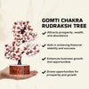 Natural & Original Gomti Chakra Crystal Tree – Wealth, Abundance & Prosperity | Showpiece for Home & Office - Side View | Natural Seven Chakra, Rudraksha Crystal Crystal Tree for Evil Eye Protection & Negative Energy Shield