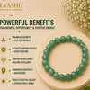 Green Aventurine Bracelet – Natural Beaded Bracelet for Health, Balance & Everyday Wear | Unisex Crystal Jewellery - Close Up Detail Texture | Natural Green Aventurine, Seven Chakra Crystal Bracelet for Wealth & Abundance