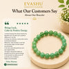 Green Aventurine Bracelet – Natural Beaded Bracelet for Health, Balance & Everyday Wear | Unisex Crystal Jewellery - Scale Reference | Natural Green Aventurine, Seven Chakra Crystal Bracelet for Wealth & Abundance