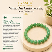 Load image into Gallery viewer, Green Aventurine Bracelet – Natural Beaded Bracelet for Health, Balance &amp; Everyday Wear | Unisex Crystal Jewellery - Scale Reference | Natural Green Aventurine, Seven Chakra Crystal Bracelet for Wealth &amp; Abundance
