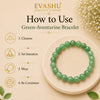 Green Aventurine Bracelet – Natural Beaded Bracelet for Health, Balance & Everyday Wear | Unisex Crystal Jewellery - Side View | Natural Green Aventurine, Seven Chakra Crystal Bracelet for Wealth & Abundance
