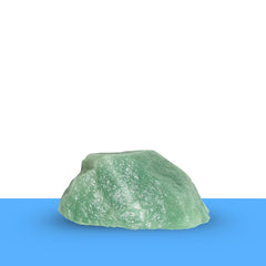 Green Aventurine raw crystal stone promoting luck, opportunity, and growth.