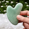 Green Aventurine Gua Sha – Symbol of Opportunity, Prosperity, and Growth – Perfect for Skincare - Scale Reference | Natural Green Aventurine, Seven Chakra Crystal Raw Crystal for Wealth & Abundance