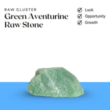 Load image into Gallery viewer, Green Aventurine raw stone cluster symbolizing luck, new opportunities, and personal growth.
