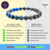 Spiritual Connection & Confidence: Original Blue Lapis Lazuli Round Beaded Bracelet for Unisex - Side View | Natural Lapis Lazuli, Seven Chakra Crystal Bracelet for Success, Confidence & Career Growth