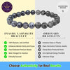 Protection & Intuition - Larvikite Bracelet for grounded clarity and inner steadiness - Side View | Natural Crystal Bracelet for Evil Eye Protection & Negative Energy Shield