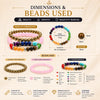 Love & Growth Combo of 3 Crystal Bracelets – Pyrite, Rose Quartz & 7 Chakra Bracelet Set | Unisex Daily Wear & Gifting Combo - Scale Reference | Natural Pyrite, Rose Quartz, Seven Chakra Crystal Bracelet for Wealth & Abundance
