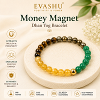 Money Magnet / Dhan Yog Crystal Bracelet – Natural Stone Bracelet for Prosperity, Confidence & Everyday Wear | Unisex Crystal Jewellery