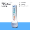 7 Chakra Selenite Crystal Lamp – Healing Stone for Energy Cleansing & Spiritual Harmony - Front View | Natural Selenite, Seven Chakra Crystal Raw Crystal for Calmness & Stress Relief
