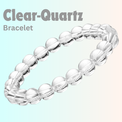 Clear Quartz, Citrine & Rose Quartz Bracelet Set – Love & Health Crystal Combo (Pack of 3) - Close Up Detail Texture | Natural Rose Quartz, Citrine, Sphatik Crystal Bracelet for Wealth & Abundance