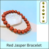 Pack of 4 Crystal Bracelets – Green Aventurine, Silver Hematite, Red Jasper & Rose Quartz | Growth & Balance - Side View | Natural Rose Quartz, Green Aventurine, Red Jasper Crystal Bracelet for Wealth & Abundance