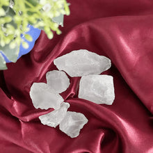 Load image into Gallery viewer, Raw crystal Clear Quartz stones cluster reflecting energy, focus, and amplify.
