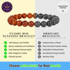 Motivation & Self-Belief - Red Sunstone Bracelet for drive, vitality, and a stronger sense of personal momentum - Side View | Natural Seven Chakra Crystal Bracelet for Success, Confidence & Career Growth