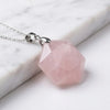 Rose Quartz Hexagon Pendant – Symbol of Love, Gentleness, and Comfort – Perfect for Daily Wear - Lifestyle View | Natural Rose Quartz, Seven Chakra Crystal Ring for Love & Relationship Harmony