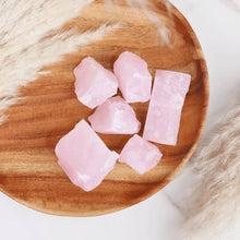 Load image into Gallery viewer, Rose Quartz raw stones cluster symbolizing love, comfort, and harmony.
