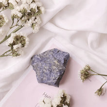 Load image into Gallery viewer, Sodalite raw crystal cluster reflecting logic, insight, and truth.
