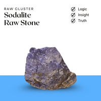 Sodalite Raw Stone – Symbol of Clarity, Communication, and Intuition – Perfect for Display