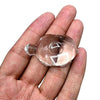 Original Certified AAA Grade Sphatik Tortoise Idol for Meditation and Pooja - Scale Reference | Natural Sphatik Crystal Crystal Product for Evil Eye Protection & Negative Energy Shield