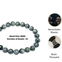 Load image into Gallery viewer, Stretchable elastic bead bracelet made with round polished stones
