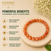 Sunstone Bracelet – Natural Stone Bracelet for Confidence, Vitality & Everyday Wear | Unisex Crystal Jewellery - Close Up Detail Texture | Natural Seven Chakra Crystal Bracelet for Success, Confidence & Career Growth