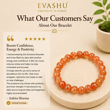 Load image into Gallery viewer, Sunstone Bracelet – Natural Stone Bracelet for Confidence, Vitality &amp; Everyday Wear | Unisex Crystal Jewellery - Scale Reference | Natural Seven Chakra Crystal Bracelet for Success, Confidence &amp; Career Growth
