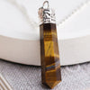 Eye of the Tiger Pendant – Pencil Necklace for Protection, Confidence & Focus - Lifestyle View | Natural Tiger Eye Crystal Ring for Evil Eye Protection & Negative Energy Shield