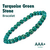 Peace & Protection - Turquoise Green Stone Bracelet for ease, balance, and a calm daily presence - In Use View | Natural Firoza, Seven Chakra Crystal Bracelet for Evil Eye Protection & Negative Energy Shield