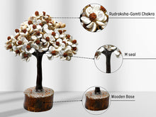 Load image into Gallery viewer, Gomati Chakra with Rudraksha Tree – 100 Beads Good Luck &amp; Positive Energy Showpiece for Home Décor
